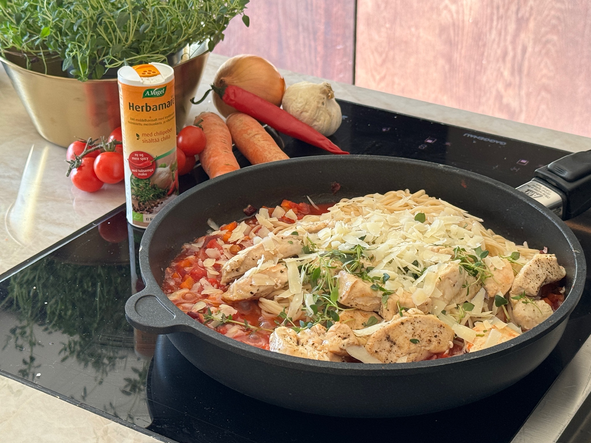 kyllingpasta arrabbiata