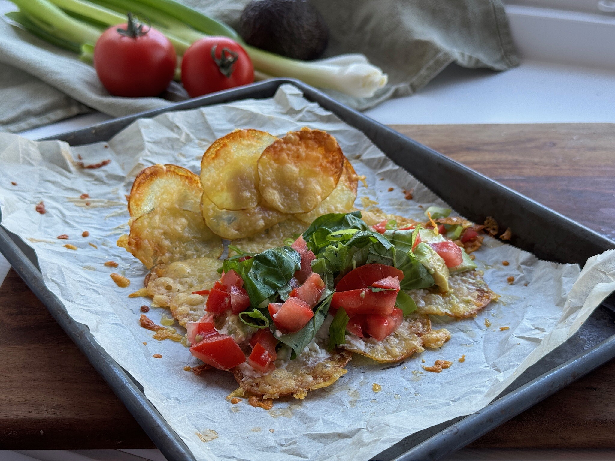 tacoskjell av potet og parmesan