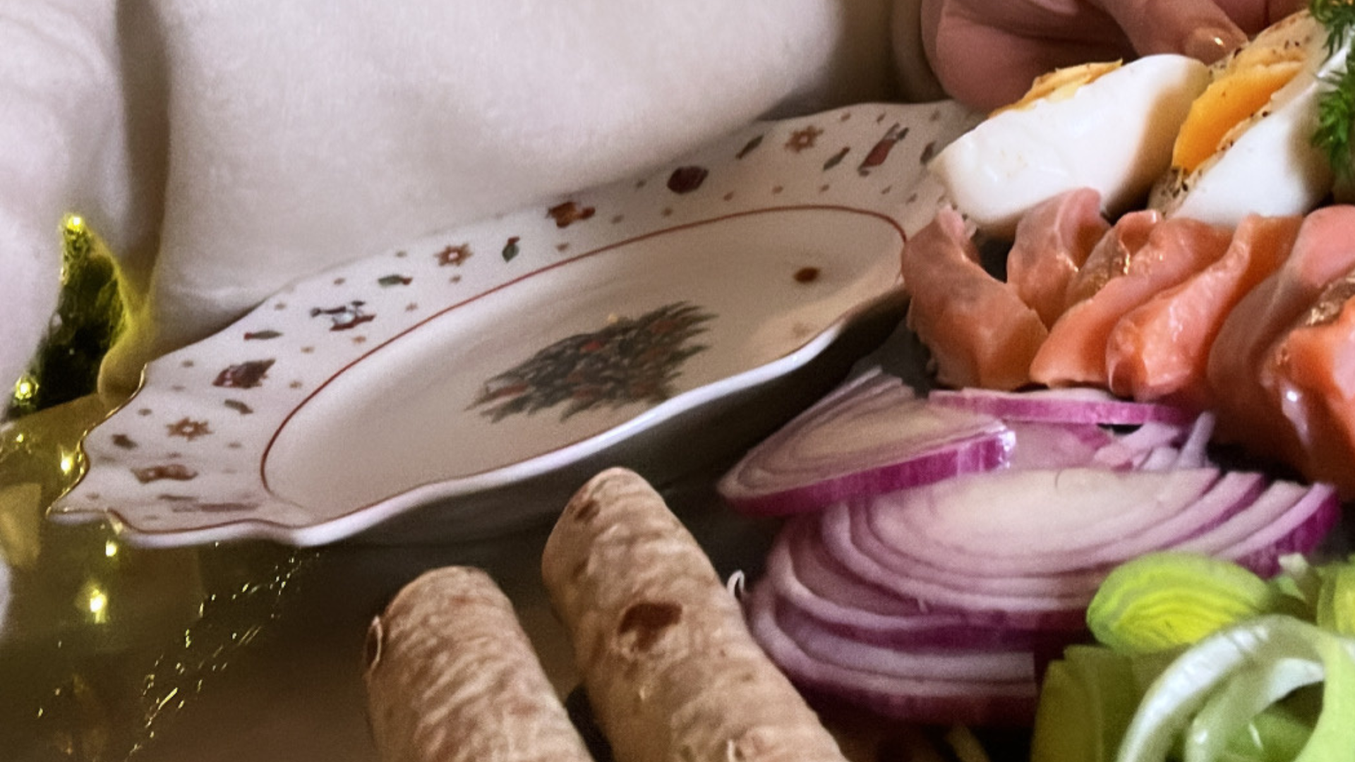 rakfisk med tilbehør
